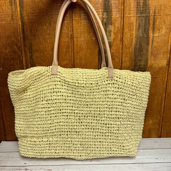 AQUA Extra-Large Woven Tote - Picture 1 of 4
